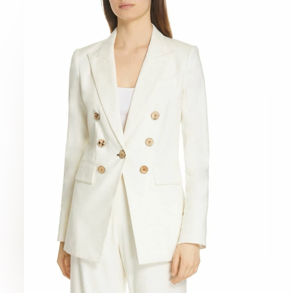 Veronica Beard Gaya Dickey Jacket White Size 10